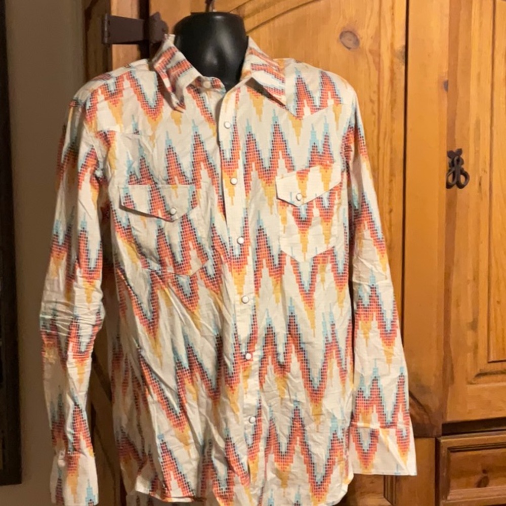 Men’s Rock & Roll Denim Long Sleeve Shirt